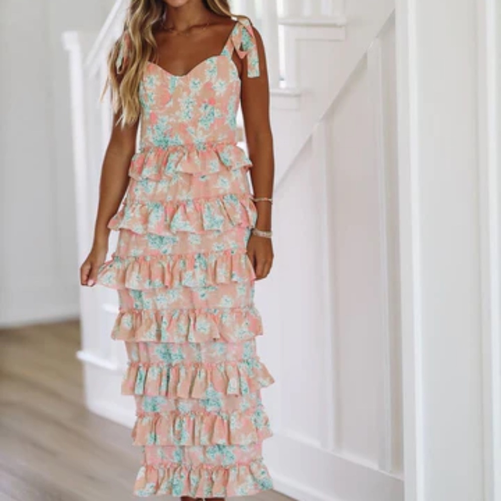 Ruffle Midi Dress